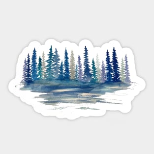 Blue Pines Sticker